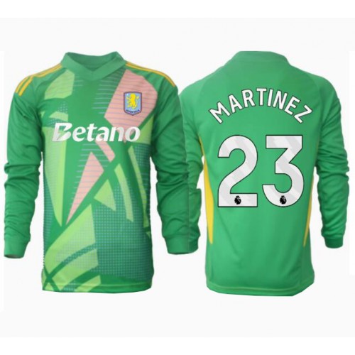 Fotballdrakt Herre Aston Villa Emiliano Martinez #23 Keeper Hjemmedrakt 2024-25 Langermet